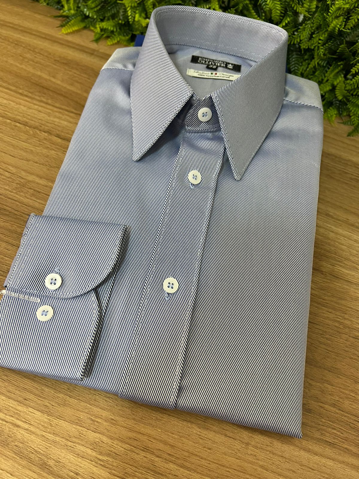 Camisa Fio Egípcio Designer Italiano — Ref. 030