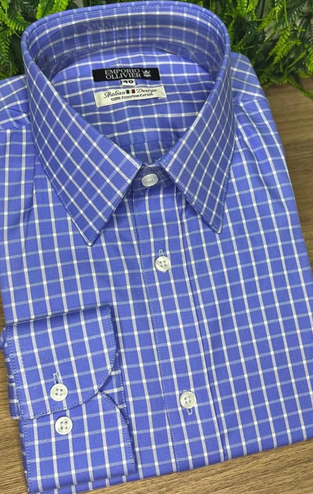 Camisa Fio Egípcio Designer Italiano — Ref. 034