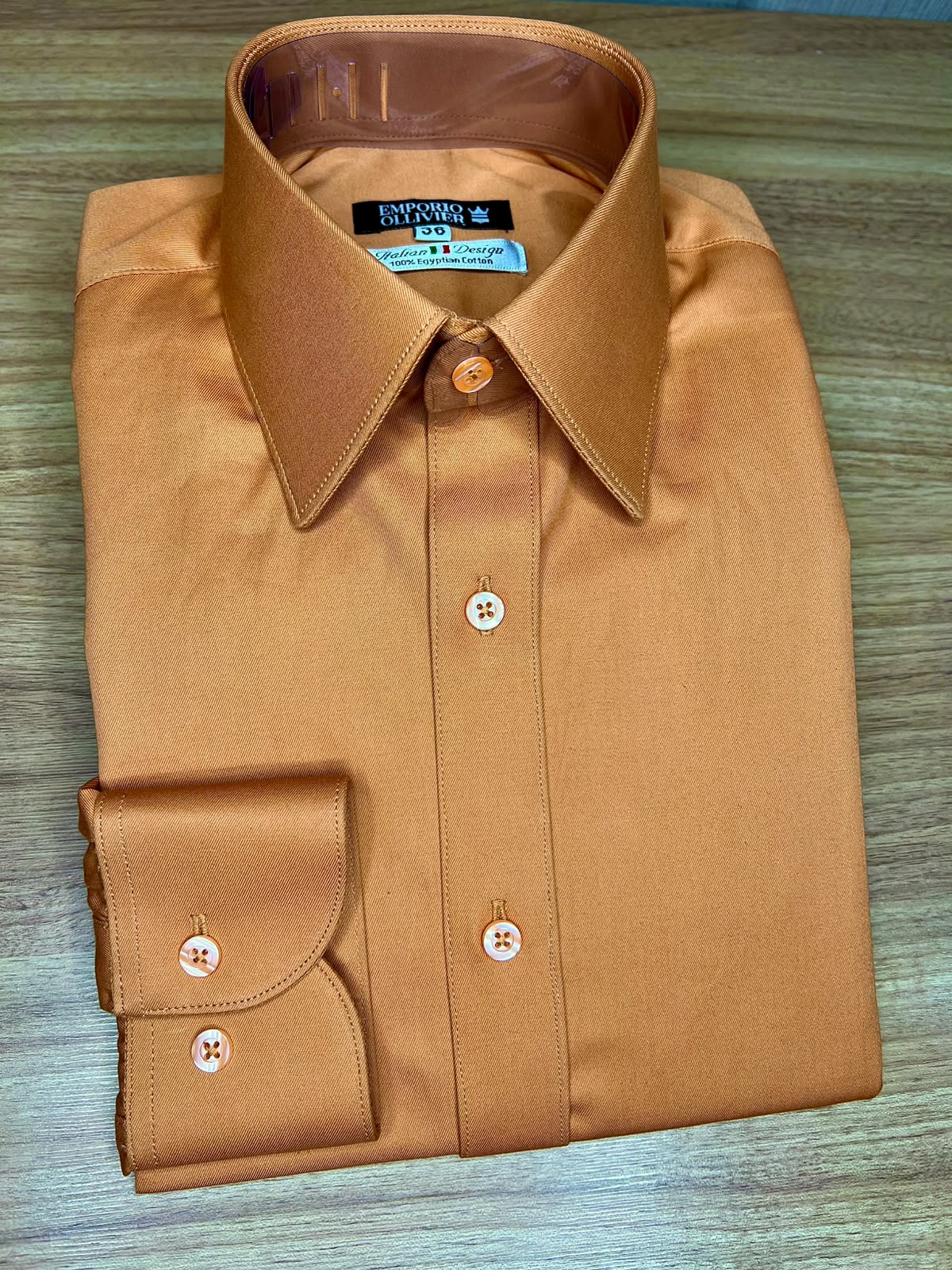 Camisa Fio Egípcio Designer Italiano — Ref. 013