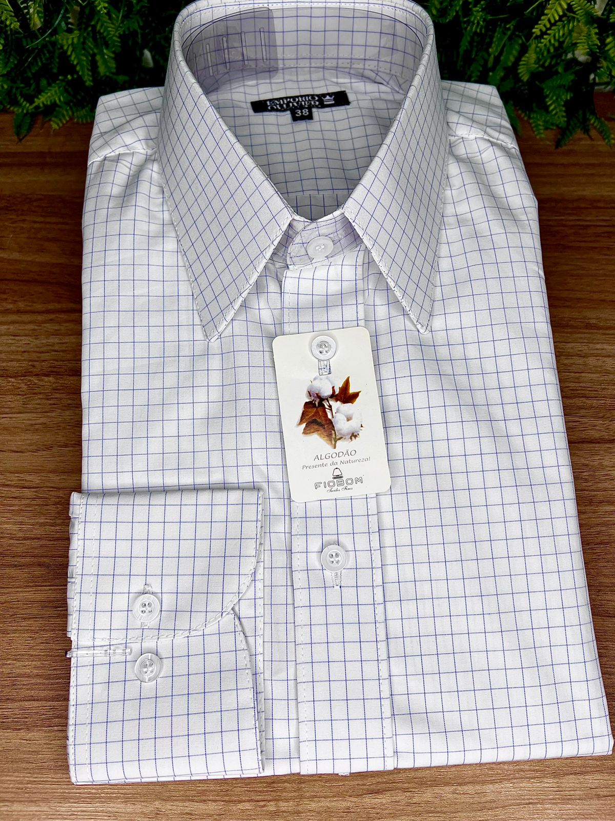 Camisa Fio Egípcio Designer Italiano — Ref. 024