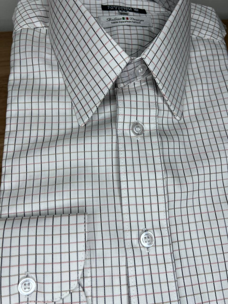 Camisa Fio Egípcio Designer Italiano — Ref. 023