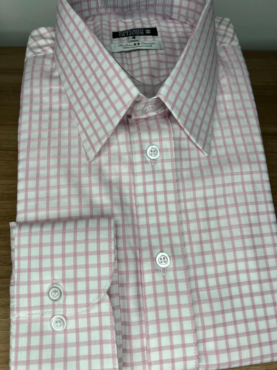 Camisa Fio Egípcio Designer Italiano — Ref. 043