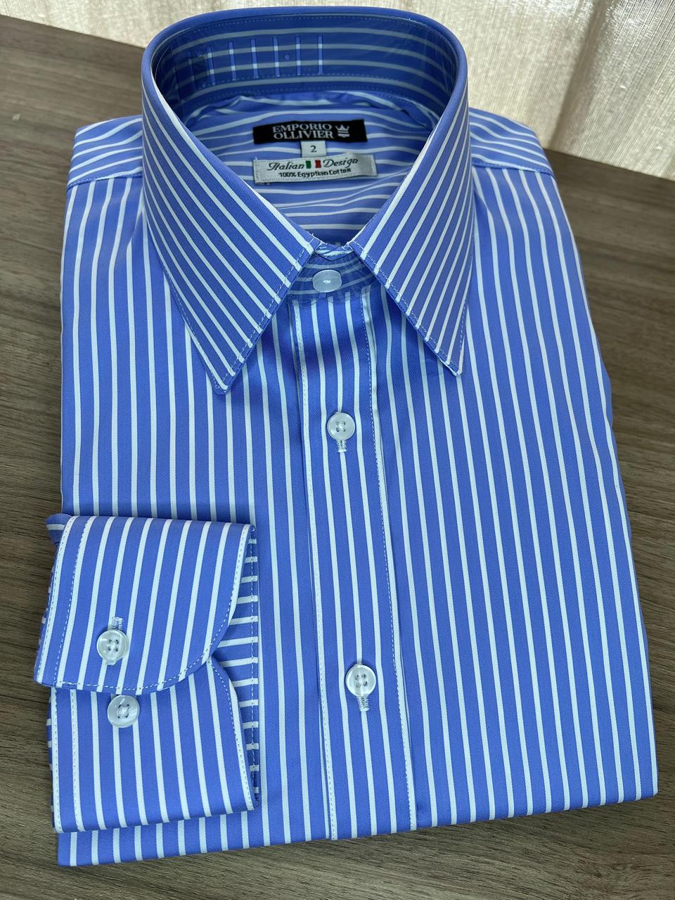 Camisa Fio Egípcio Designer Italiano — Ref. 018